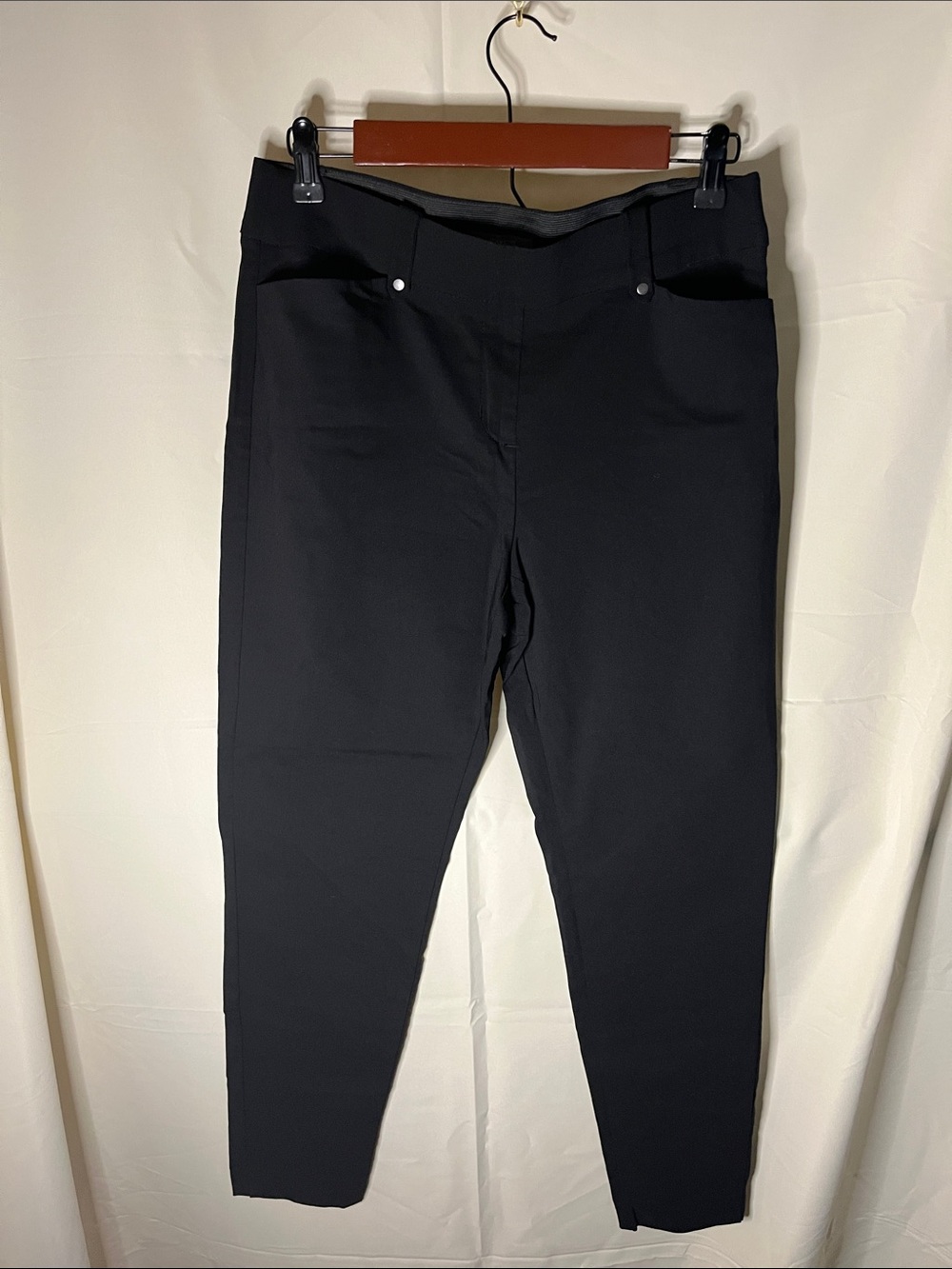 Maurices Black Slim Ponte Ankle Trousers